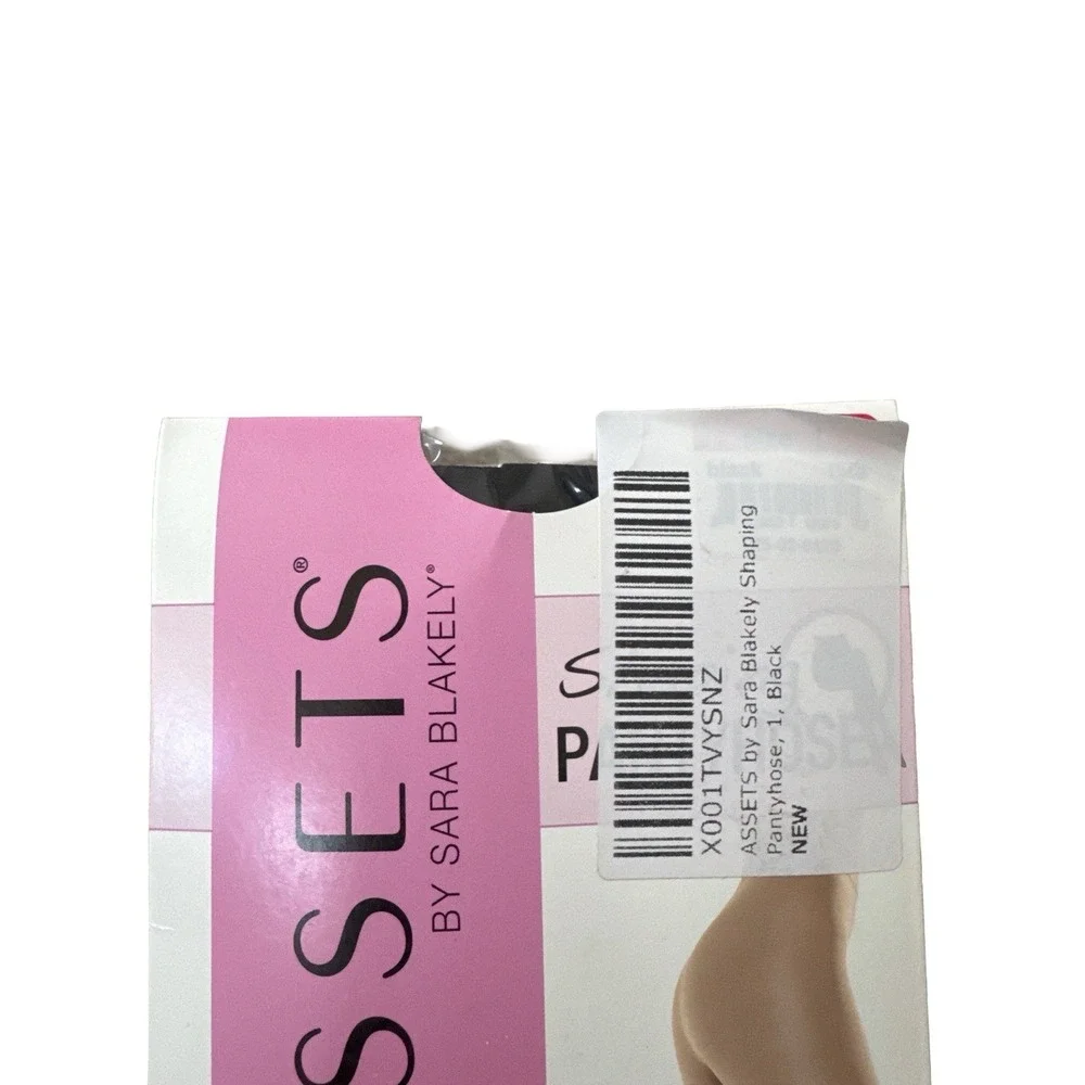 Assets by Sara Blakely Shaping Pantyhose Size 1 Black  Sheer Control New